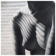 'Nude by the window', 90 x 60 cm, acrylic on canvas